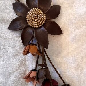 Leather Purse Charm/Keychain